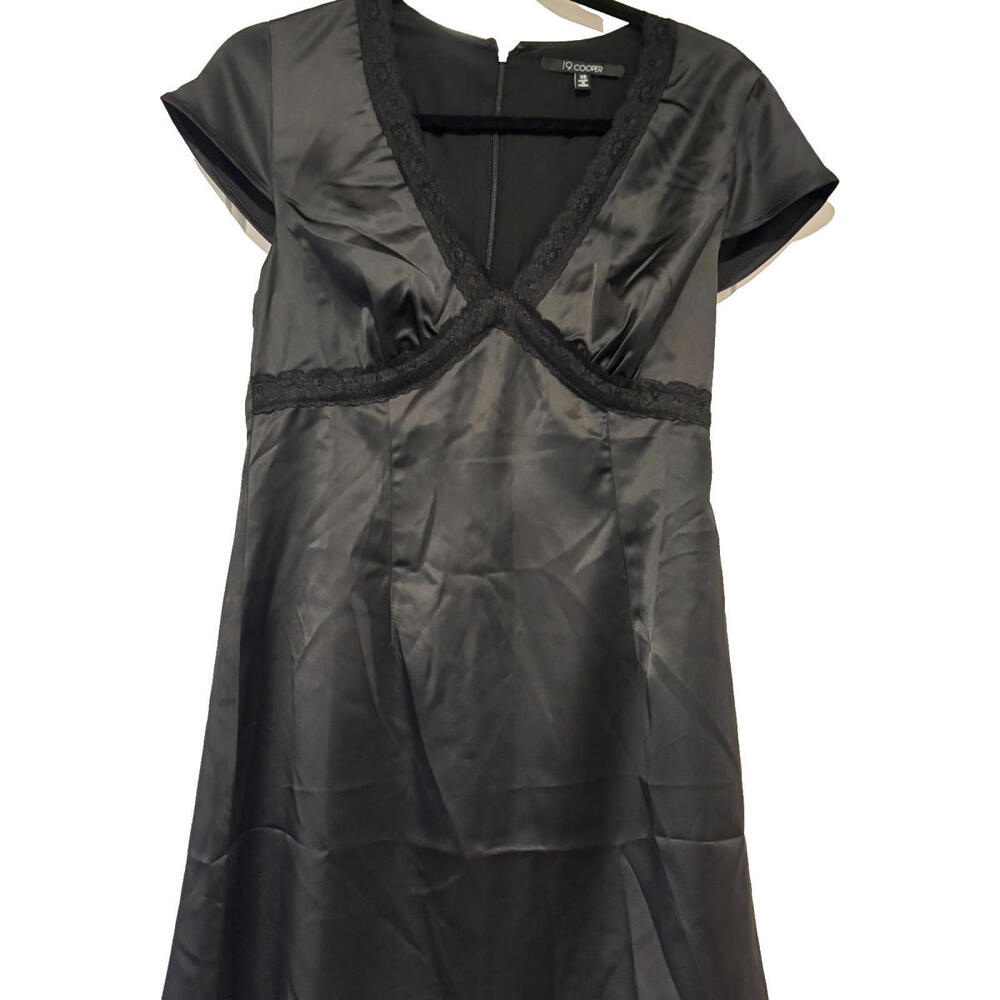 19 cooper dress black‎ satiny size extra small